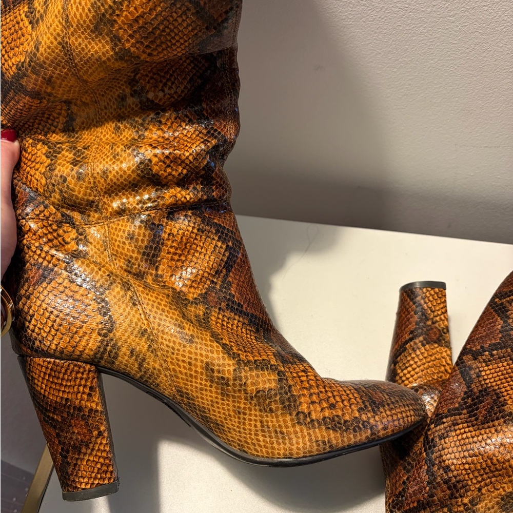 Snakeskin Patterned Women's Boots